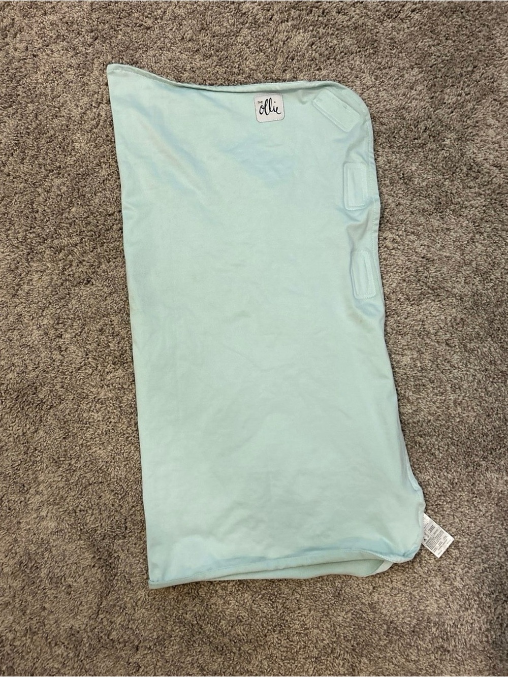 Ollie Light Aqua Baby Swaddle Sack